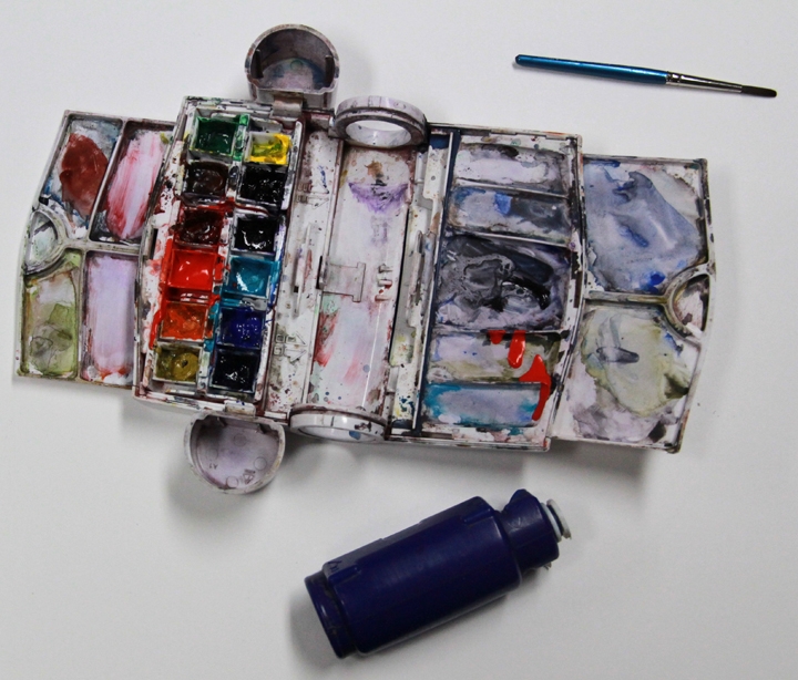 Hand Held Watercolour Palette